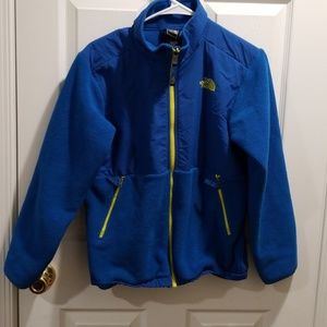 Boys Blue and Yellow North Face Fleece